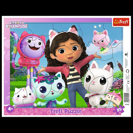 PUZZLE TREFL 25 GABBY S DOLLHOUSE LUMEA LUI GABBY - Imagine 1