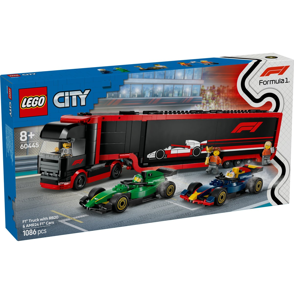 LEGO CITY CAMION F1 CU MASINILE F1 RB20 SI AMR24 60445 - Imagine 1 [ps:f693a91d-69ab-4a9d-aa5c-d482d70b112c]