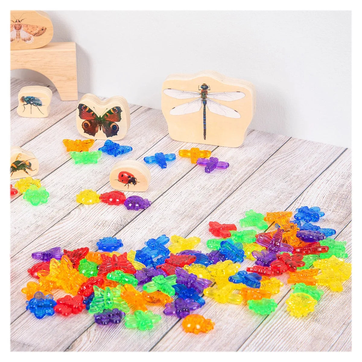 Set Sortare Insecte Translucide Tickit, 96 piese - Default Title (1) [ps:e36cfae5-60b4-450f-91b3-770808e0b7c2]