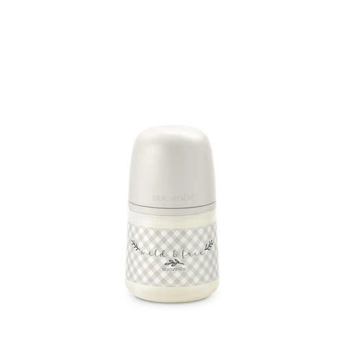 Biberon Suavinex SX Pro 150ml, Debit Lent S - Wild & Free - Bej (1) [ps:6f1abb8d-583e-49bb-a338-756fbdca6c12]