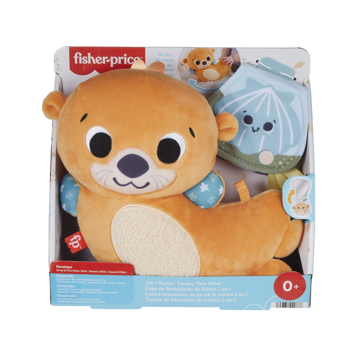 FISHER PRICE JUCARIE SENZORIALA 2 IN 1 TUMMY TIME VIDRA - Imagine 1 [ps:abbf0ed3-a59d-41f8-966d-a70fbcefb256]