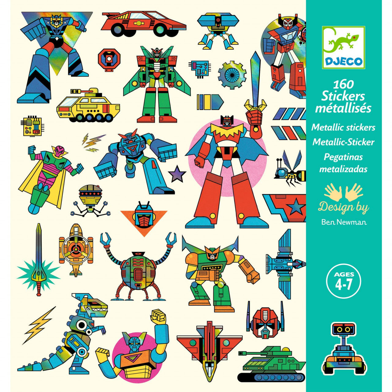 Abtibilduri metalice Roboti, Djeco - Imagine 1 [ps:e082ea8c-f1a1-4ab4-afc5-af06be822a27]