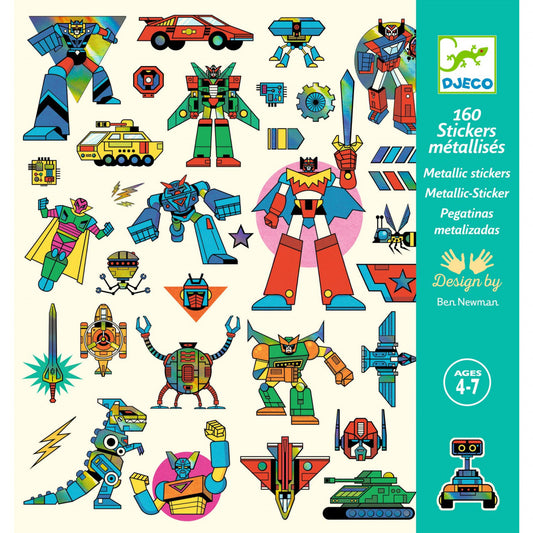Abtibilduri metalice Roboti, Djeco - Imagine 1 [ps:e082ea8c-f1a1-4ab4-afc5-af06be822a27]