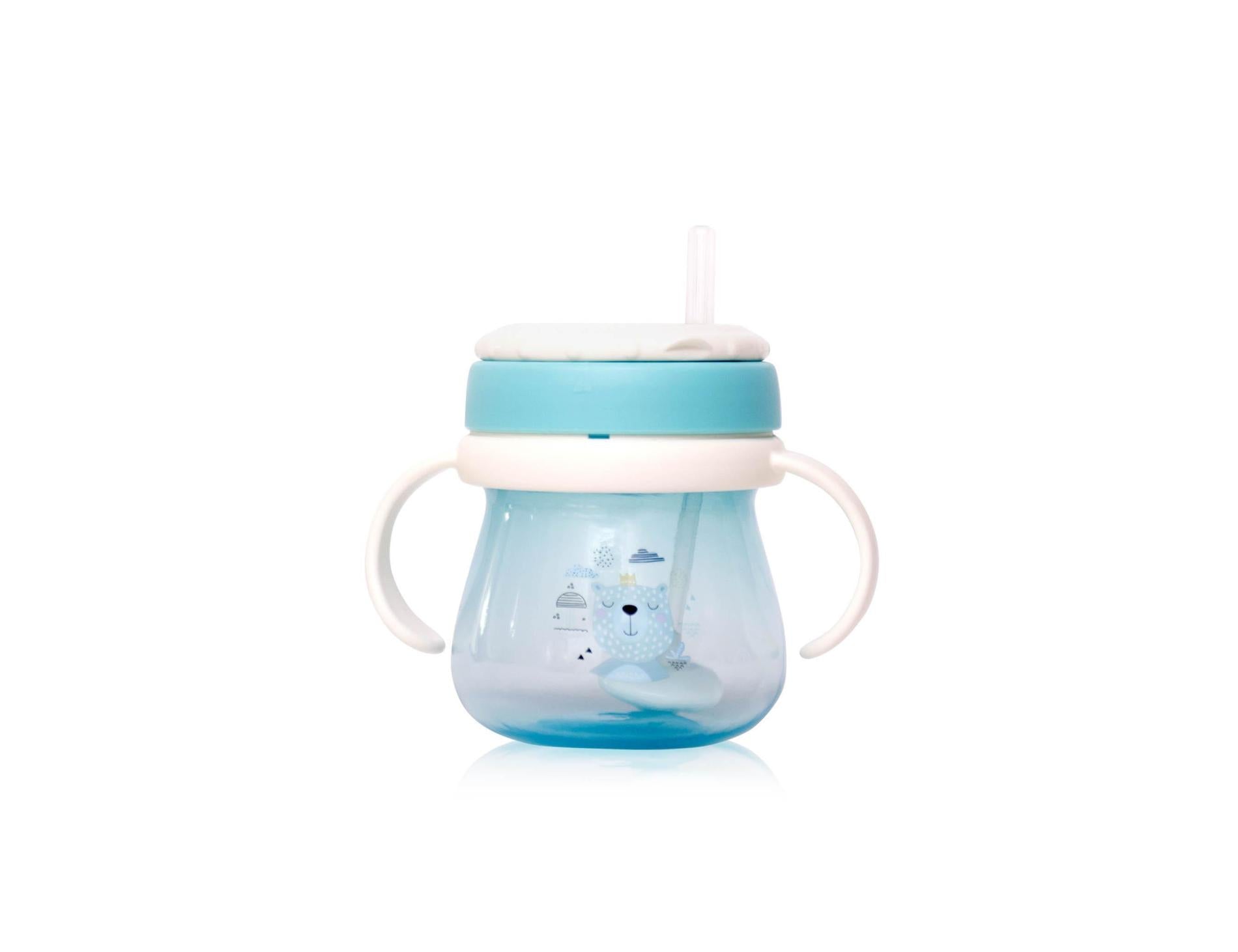 Cană cu Pai Flexibil Lorelli My Friend, 250ml, Iceberg Green - Multicolor (1) [ps:da3200e8-8e4c-43ea-b0af-8cb283e9ca47]