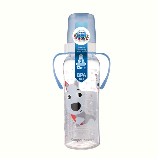 Canpol Babies Biberon Cu Gat Ingust Cu Manere 250ml Pp - Imagine 1 [ps:70063752-4a59-434c-9005-48a7c642022d]