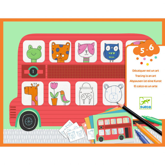 Joc creativ de desenat dupa contur, Djeco - Imagine 1 [ps:247bf69a-62e4-4f11-9bb8-a144f8202206]
