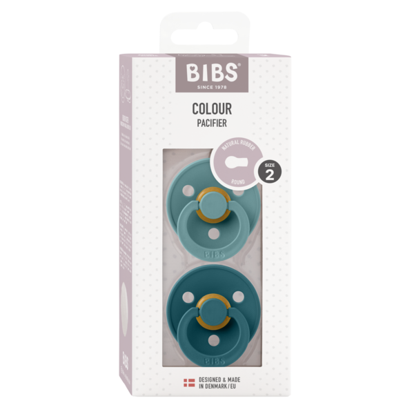 Set 2 Suzete BIBS Colour Latex, Rotunde, 6 luni - Dusty Pink - Island Sea/Forest Lake (1) [ps:d3af3e38-f077-49eb-9bb4-3eb064480a06]
