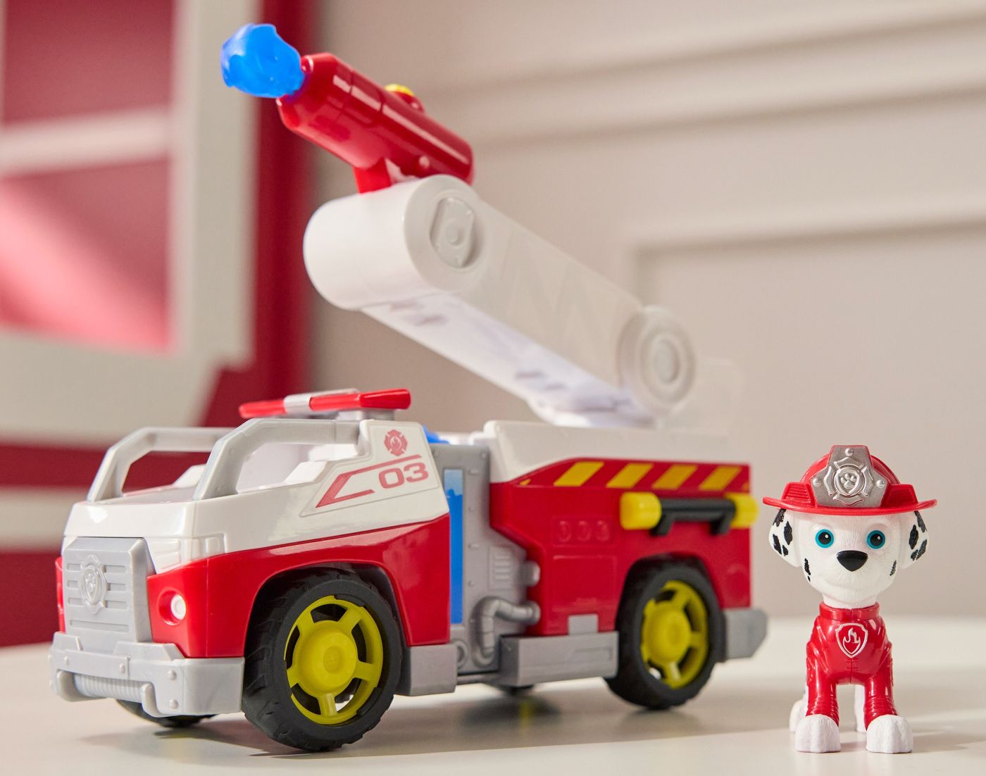 PATRULA CATELUSILOR VEHICUL DE SALVARE MASINA DE POMPIERI SI FIGURINA MARSHALL [ps:c39a5760-f225-4348-ba54-0e2586a206e0]