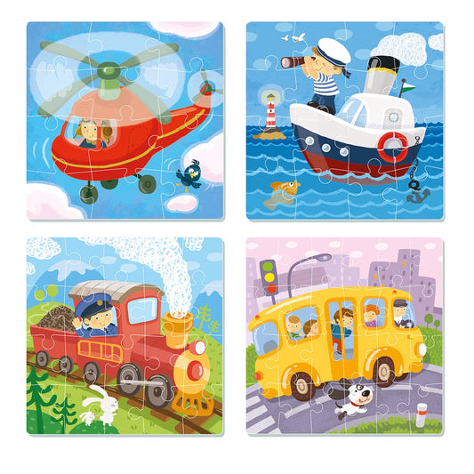 Puzzle 4 in 1 Vehicule Dodo Toys - 72 Piese - Default Title (1) [ps:e1c6e037-dd58-4997-b027-edc94de81b6c]