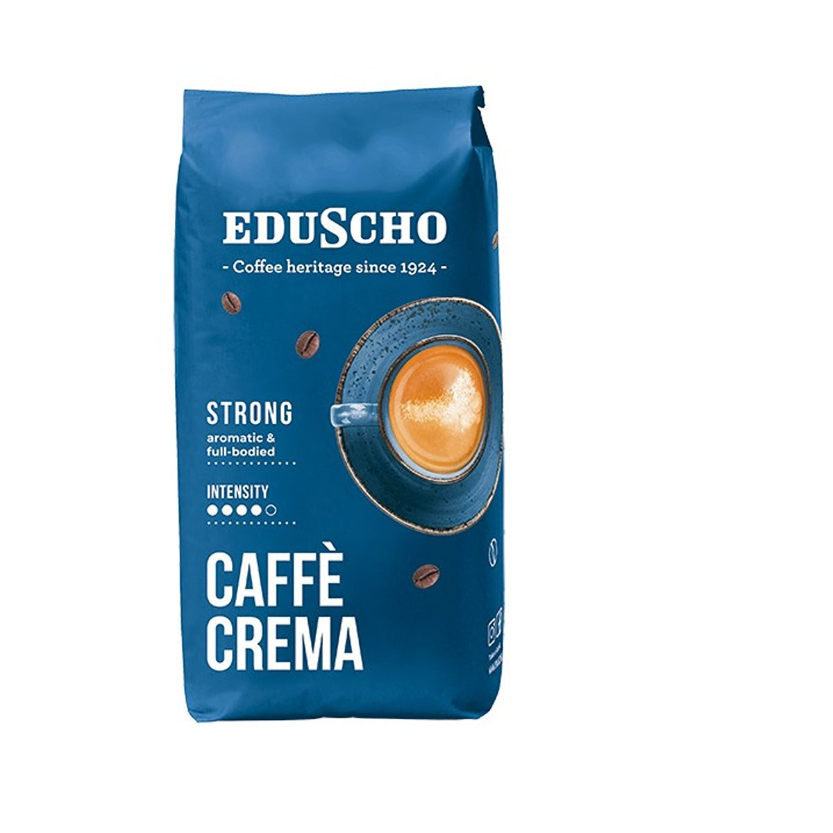 EDUSCHO Crema Strong, cafea prajita boabe, 1 kg - Imagine 1 [ps:b26ea4d5-c3e3-4764-aa0d-89a26d387f4a]