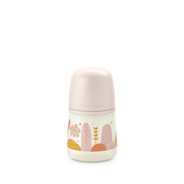 Biberon 150 ml tetină fiziologică SX Pro debit lent roz - Roz [ps:2de2aae2-668b-4b44-8f79-bac6b460d91e]