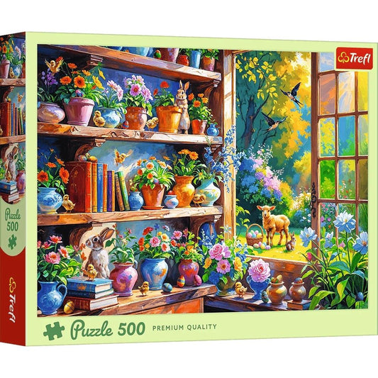 PUZZLE TREFL 500 DIMINEATA DE PRIMAVARA IN ORANGERIE - Imagine 1 [ps:670f6a5e-a221-4483-b691-ce9c782b86ef]