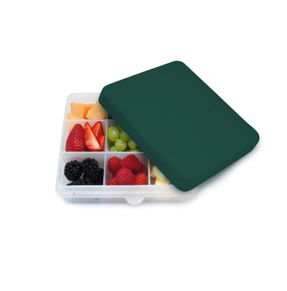 CUTIE SNACK 9 COMPARTIMENTE, MELII, DAISY PRINT - Verde [ps:b69b82de-cc9f-423a-9a8c-b9d85edb9da8]