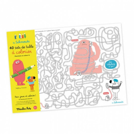 Suport de farfurii de colorat Monstruleti, Moulin Roty - Imagine 1 [ps:6fb1336e-9399-49ab-9b4e-671d18212e84]