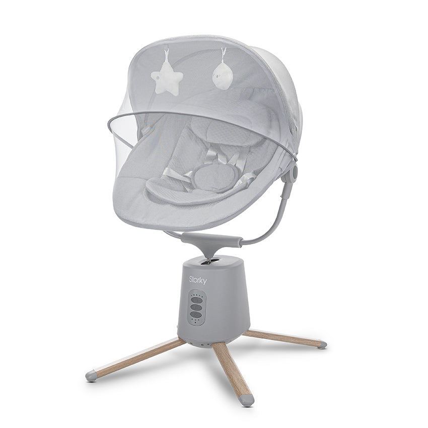 Leagăn Electric Lorelli Storky, Bluetooth, Beige | 0-6 luni - Grey (1) [ps:81aa8922-1c47-4d58-92dc-f197918050e3]