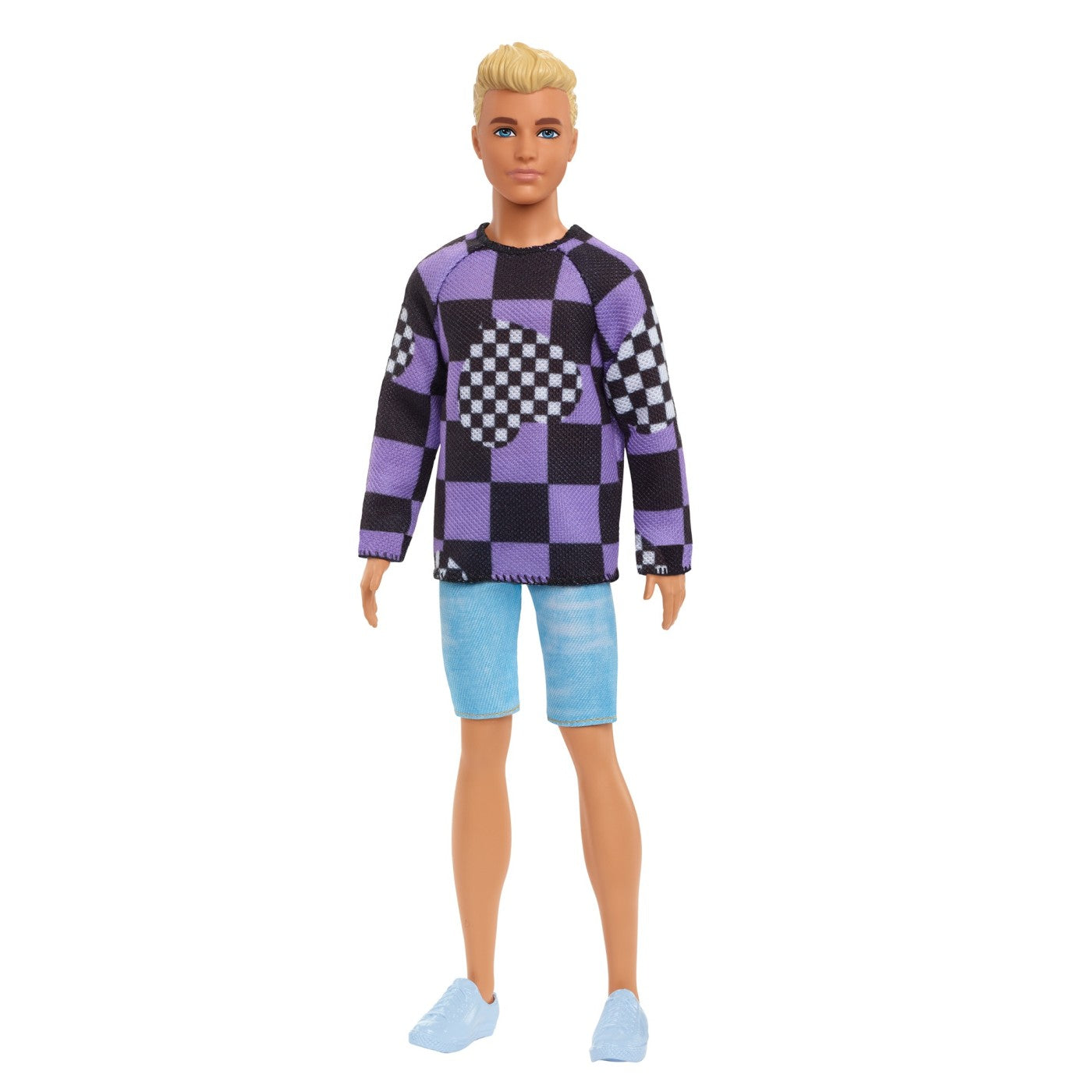 BARBIE PAPUSA BAIAT FASHIONISTAS BLOND CU BLUZA CU - Imprimeu geometric (1) [ps:68e78795-33d1-407b-987f-1a6c147b5052]