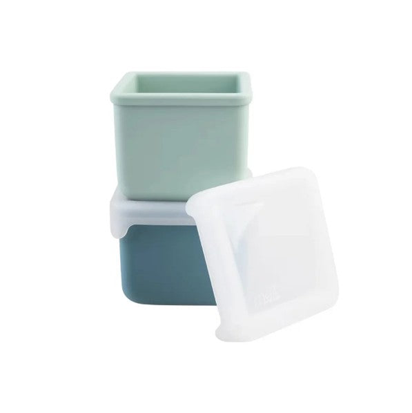 SET 2 RECIPIENTE SILICON, MELII, BLUE MINT - Imagine 1 [ps:dea6b32d-0040-449e-9283-cb4530039917]