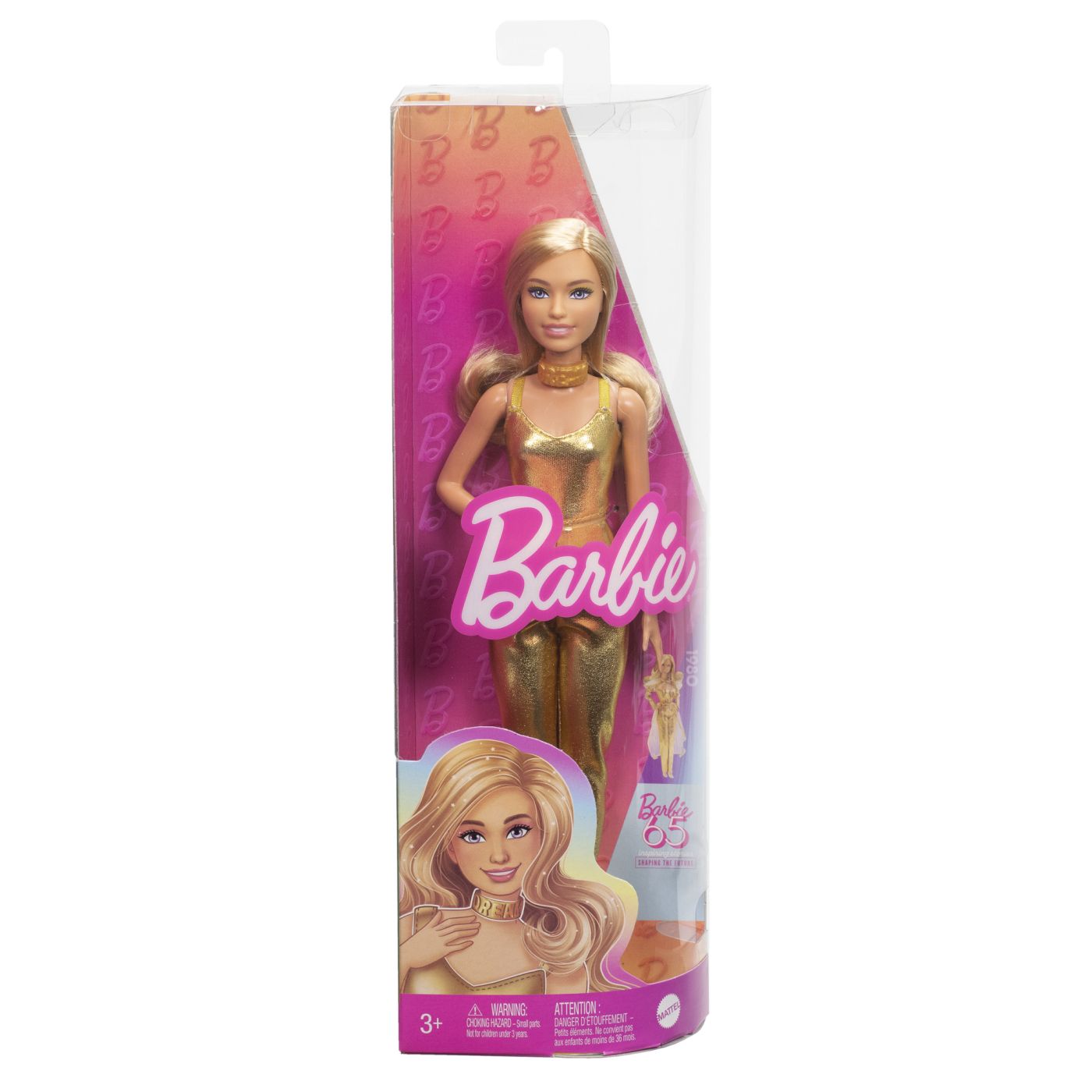 BARBIE PAPUSA BARBIE FASHIONISTAS BLONDA CU SALOPETA - Imagine 1
