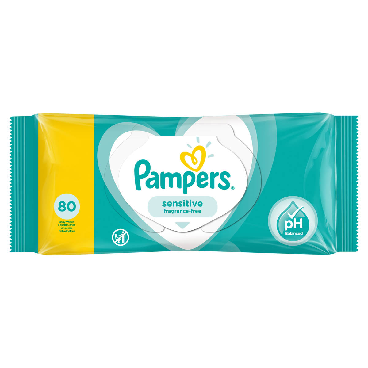 PAMPERS Sensitive, servetele umede, pentru copii, 80 buc - Imagine 1