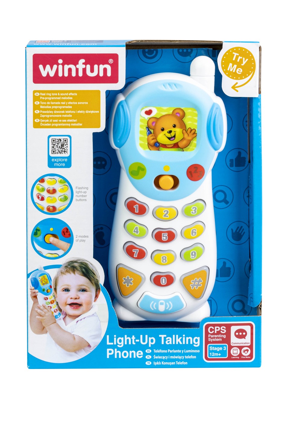 WINFUN TELEFON CU SUNETE SI LUMINI - Imagine 1 [ps:d84401cb-75d7-433b-9abe-efa9c179f802]