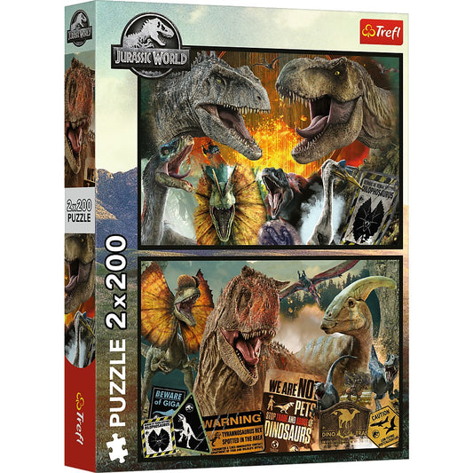 PUZZLE TREFL 2X200 JURRASIC WORLD LUME PREISTORICA - Imagine 1 [ps:01579e86-a0eb-4641-a99e-1b913fd46384]