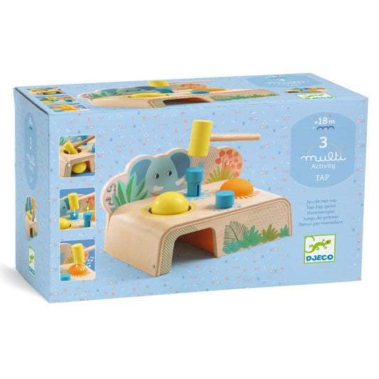 Jucarie bebe din lemn Multi Tap, Djeco - Imagine 1 [ps:26f294f6-6f91-495c-8946-b545ce0d08d5]
