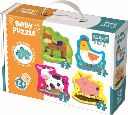 PUZZLE TREFL BABY CLASIC ANIMALE LA FERMA 18 PIESE - Imagine 1 [ps:d49b0c50-5e94-4b08-a502-90d4b0cf5e6a]