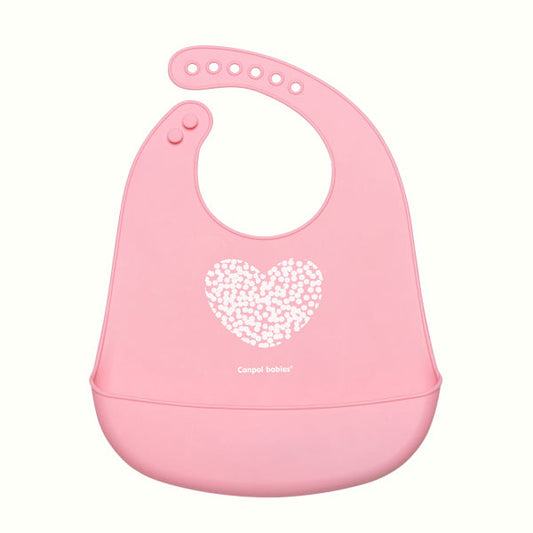Canpol Babies Baveta Cu Buzunar Din Silicon Pastel - Imagine 1 [ps:c452cc86-6972-4048-853a-35548a72625e]