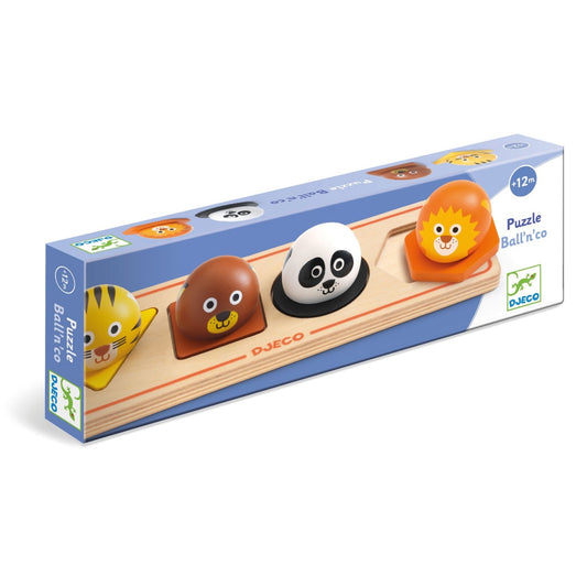 Puzzle din lemn Animale salbatice, Djeco - Imagine 1 [ps:37390efe-af6d-421c-9518-52dc27f50b40]