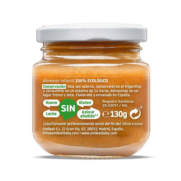 Smileat Piure din pere si mere 130g, +6 luni, Eco [ps:b07ef724-863c-4db3-8320-cc4205ca5dd3]