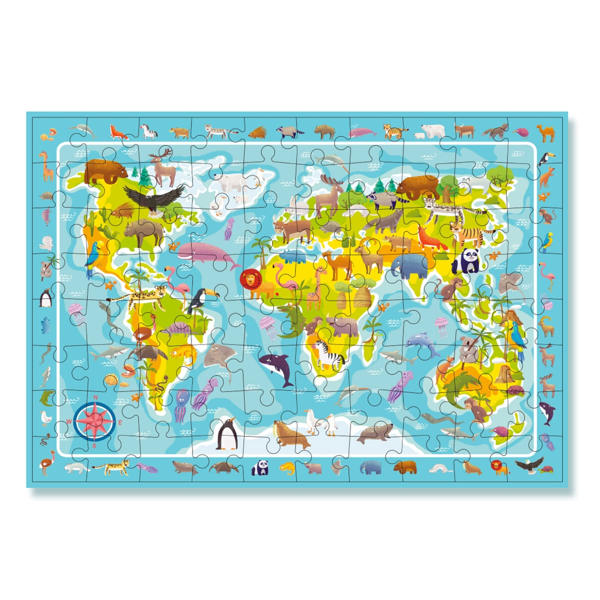 Puzzle de Observare Animalele Lumii, 80 piese - Dodo Toys - Default Title (1) [ps:5e8a6f24-e939-44e9-9dea-58e945d276d4]