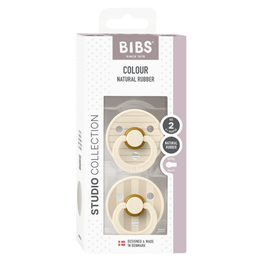 Set 2 Suzete BIBS Colour Studio Stripe Latex, 6m+ - Ivory - Default Title (1) [ps:ac3828bf-dbc8-4091-b782-cefcb7fc839c]