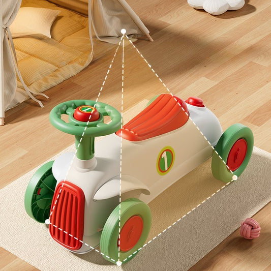 Masinuta Ride-On Flippy cu Sistem Anti-Rasturnare, 1-6 Ani - Alb-Verde (1) [ps:6ed5f50d-9410-426f-909c-5362248cda90]