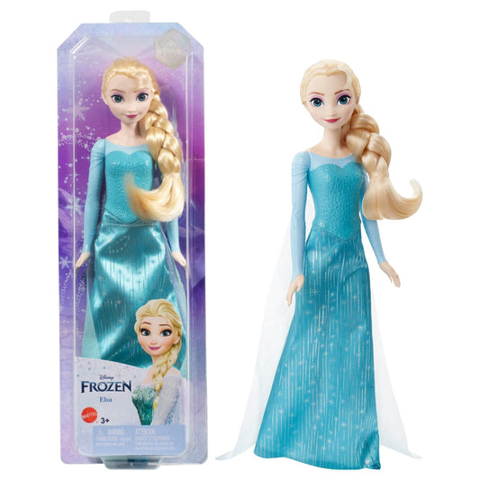 PAPUSA DISNEY FROZEN ELSA CU ROCHIE ALBASTRA Mattel - Albastru