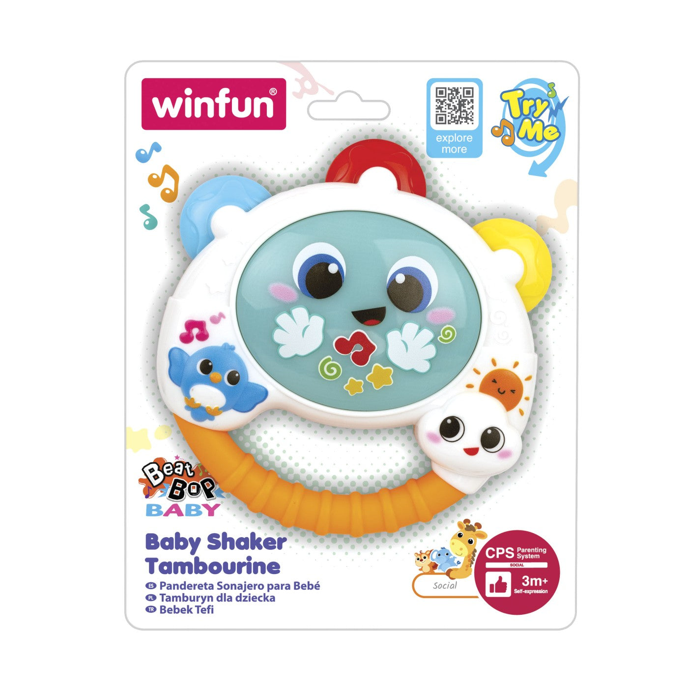 WINFUN TAMBURINA CU SUNETE SI LUMINI - Imagine 1