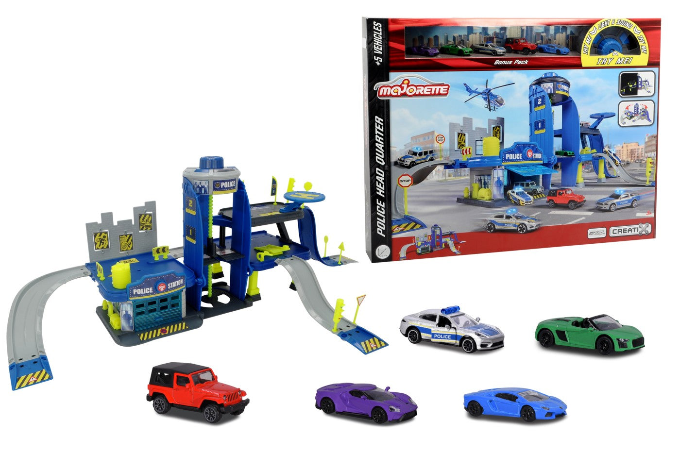 MAJORETTE CREATIX SET SECTIA DE POLITIE CU SUNETE SI - Imagine 1 [ps:9b6f58a2-6419-4092-951b-72ccee47fe4d]