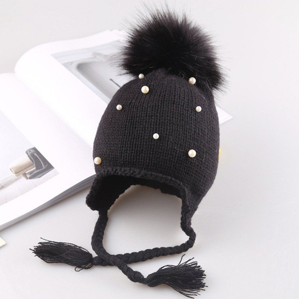Caciulita Lora cu perlute Drool (Culoare: Negru) - Negru [ps:f08cd088-86a6-486b-ae17-68754afe1941]