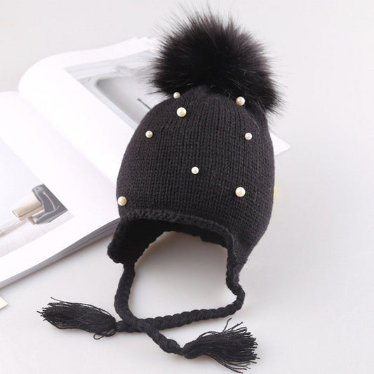 Caciulita Lora cu perlute Drool (Culoare: Negru) - Negru [ps:f08cd088-86a6-486b-ae17-68754afe1941]