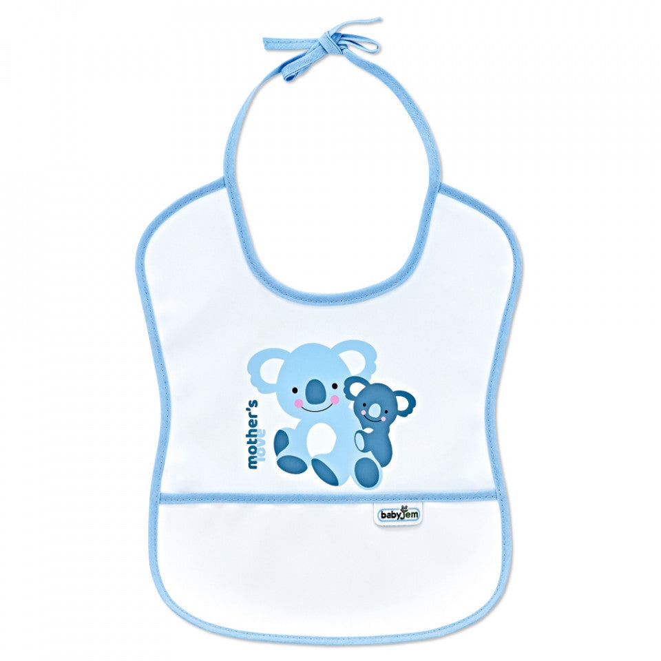 Baveta impermebila pentru copii BabyJem Small (Culoare: - Bleu [ps:c6288cd2-e44b-4910-b569-bb47c60f70e6]