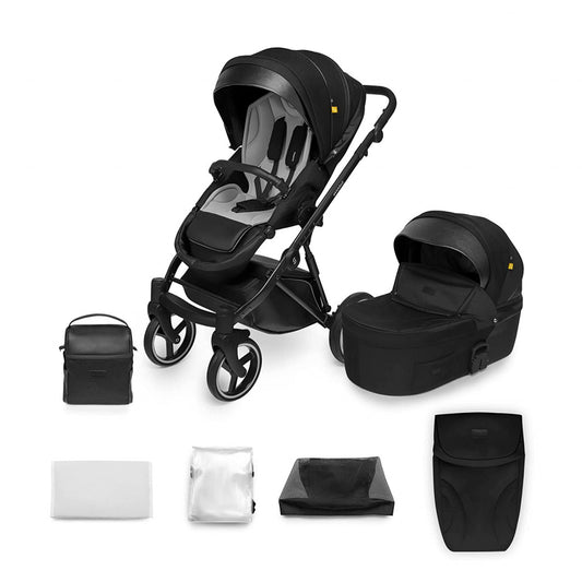 Carucior 2 in 1 Skiddou Oslo+, Onyx, Negru - Imagine 1