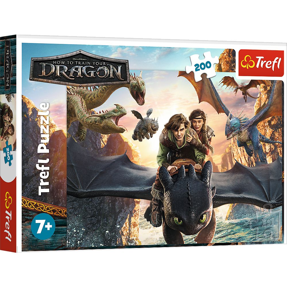 PUZZLE TREFL 200 CUM SA ITI DRESEZI DRAGONUL TOOTHLESS - Imagine 1 [ps:65c26aa4-a552-4cb8-b8c1-d55378fecb92]