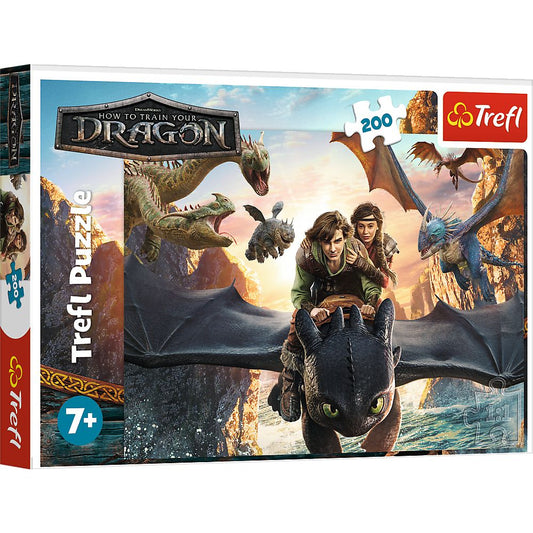 PUZZLE TREFL 200 CUM SA ITI DRESEZI DRAGONUL TOOTHLESS - Imagine 1 [ps:65c26aa4-a552-4cb8-b8c1-d55378fecb92]