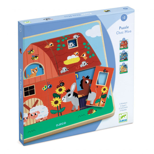 Puzzle straturi Animale de la ferma, Djeco - Imagine 1 [ps:2cd5fcd8-2d3a-4a01-832f-83a051d2c113]