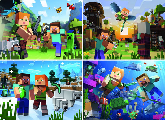 Puzzle Minecraft 4in1 Ravensburger - Set Jucării Creative - Default Title (1) [ps:bb3a69c2-7d88-4254-b3c9-b235e3be8d6d]