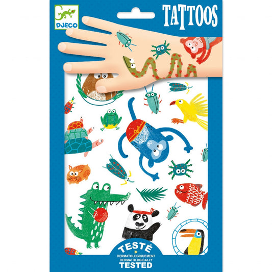 Tatuaje Animale amuzante, Djeco - Imagine 1 [ps:dd0639c0-1926-4ff9-8998-70e57b51b16d]