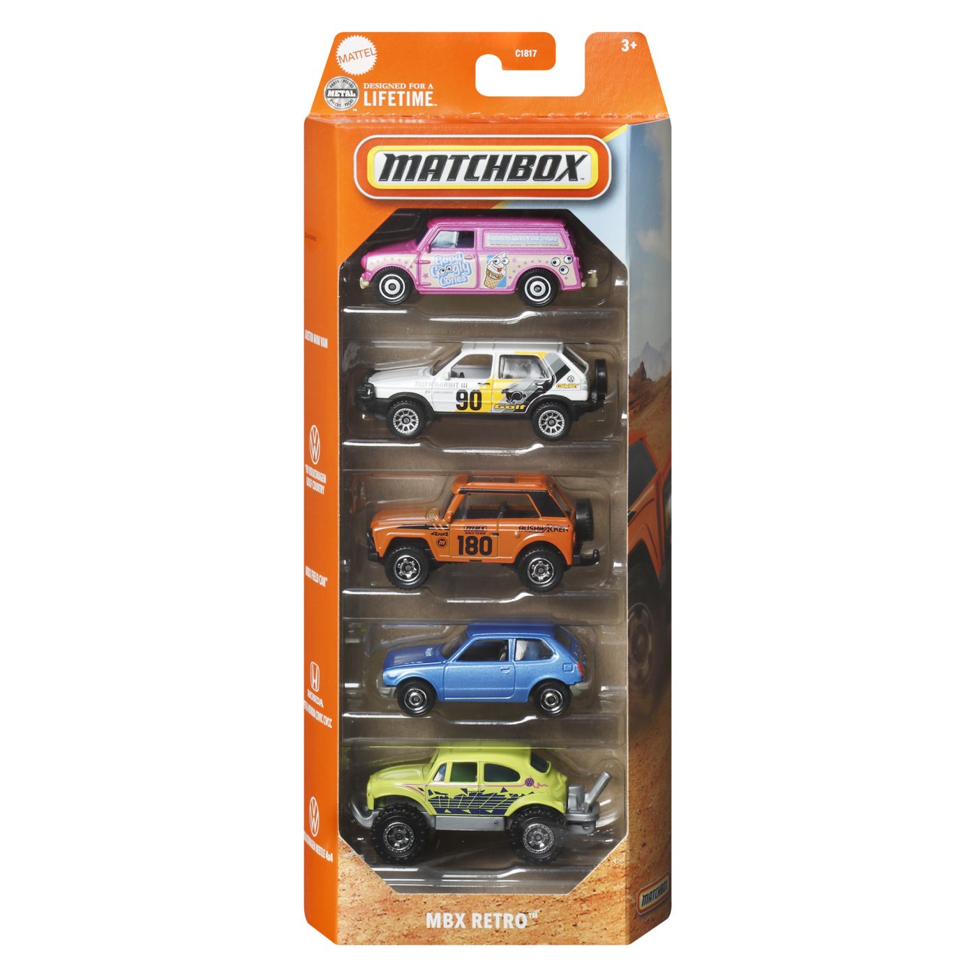 MATCHBOX SET 5 MASINUTE METALICE MBX RETRO SCARA 1 LA 64 - Imagine 1 [ps:4f838303-915d-4e28-b9c6-1739f86facb6]