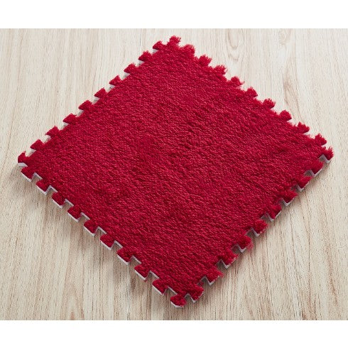 Set Covor Puzzle Flippy, Spuma EVA, 10 Piese, Alb | 30x30cm - Roșu (1) [ps:5dd09fa0-0117-4881-b4a6-c278cc2b0ec1]