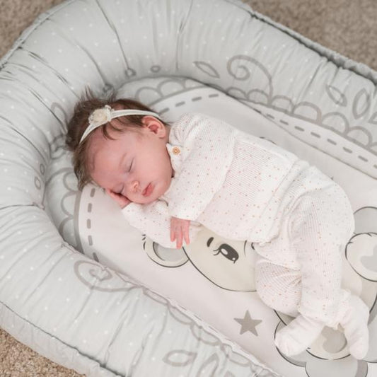 Baby Nest Lorelli Little Bear Grey, Bumbac, 92x58 cm - Little Bear Blue (1) [ps:b4aa7934-8bd3-43ae-ae1b-b979ce16e321]