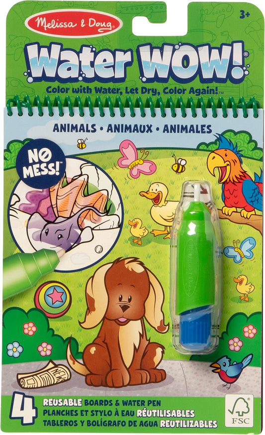MELISSA AND DOUG WATER WOW CARTE DE COLORAT ANIMALE - Imagine 1