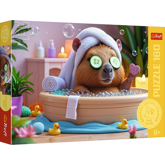 PUZZLE TREFL 160 CAPIBARA LA SPA - Imagine 1 [ps:ddb85e69-fa20-4a2f-a157-53f02aeb9d7d]